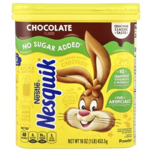 Nesquik Nestlé Sabor Chocolate Sem Adição de Açúcar 453 g (16 oz)