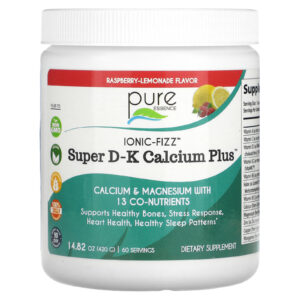 Pure Essence Ionic-Fizz Super DK Calcium Plus Limonada de Framboesa 420 g (1482 oz)