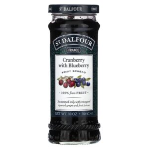 St. Dalfour Cranberry Geleia de Cranberry e Mirtilo Deluxe 10 oz (284 g)