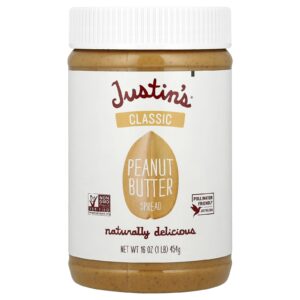 Justins Nut Butter Manteiga de Amendoim Clássica 454 g (16 oz)