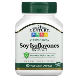 21st Century Extrato de Isoflavonas de Soja Padronizado 60 Cápsulas Vegetarianas (50 mg por Cápsula)