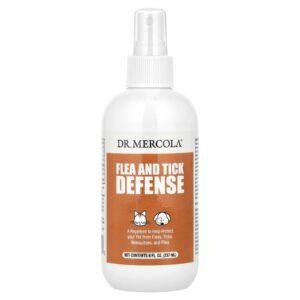 Dr. Mercola Defesa Contra Pulgas e Carrapatos Para Cachorros e Gatos 8 oz (237 ml)