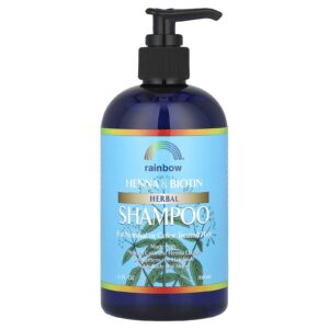 Rainbow Research Shampoo de Ervas de Hena e Biotina Para Cabelos Normais ou Tingidos 360 ml (12 fl oz)