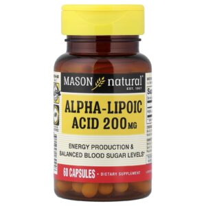 Mason Natural Ácido Tióctico 200 mg 60 Cápsulas