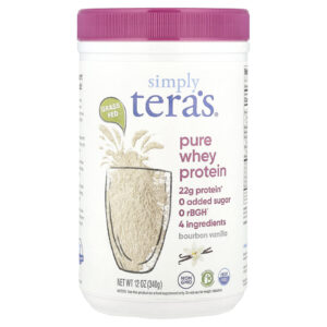 Simply Teras Grass Fed Proteína Whey Simply Pure Baunilha Bourbon 340 g (12 oz)