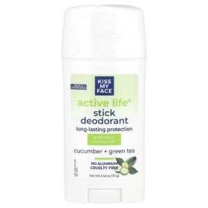 Kiss My Face Active Life® Desodorante em Bastão Pepino + Chá Verde 70 g (248 oz)