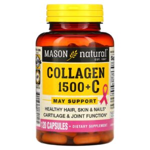 Mason Natural Colágeno 1.500 com Vitamina C 120 Cápsulas