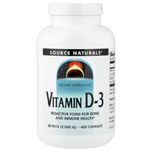 Source Naturals Vitamina D-3 400 Cápsulas