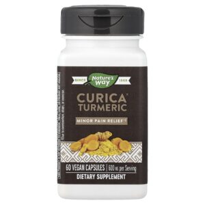 Natures Way Cúrcuma Curica 60 Cápsulas Veganas (300 mg por Cápsula)