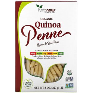 NOW Foods Living Now Quinoa Penne Orgânica 227 g (8 oz)