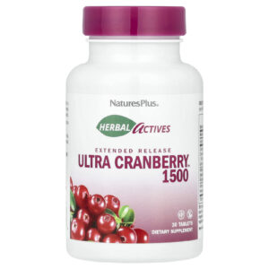NaturesPlus Herbal Actives Ultra Cranberry 1500 1.500 mcg 30 Comprimidos