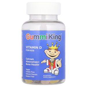 GummiKing Vitamina D para Crianças 60 Gomas (75 mcg por Goma)