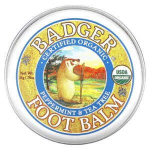 Badger Óleo Para os Pés Menta & Árvore De Chá .75 oz (21 g)