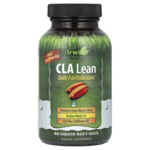 Irwin Naturals C.L.A. Lean Body Fat Reduction 80 Cápsulas Gelatinosas Líquidas