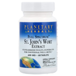 Planetary Herbals Extrato de Erva-de-são-joão Full Spectrum™ 60 Comprimidos