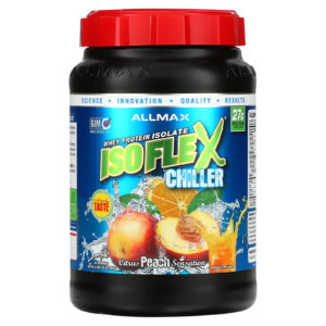 ALLMAX Chiller ISOFLEX® Isolado de Proteína Whey Cítricos e Pêssego com Sensação de Pêssego 907 g (2 lbs)