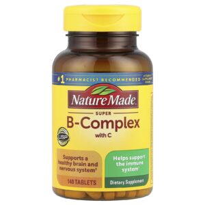 Nature Made Super Complexo B com Vitamina C 140 Comprimidos