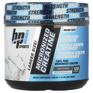 BPI Sports Creatina Micronizada Edição Limitada Sem Sabor 132 lbs (600 g)