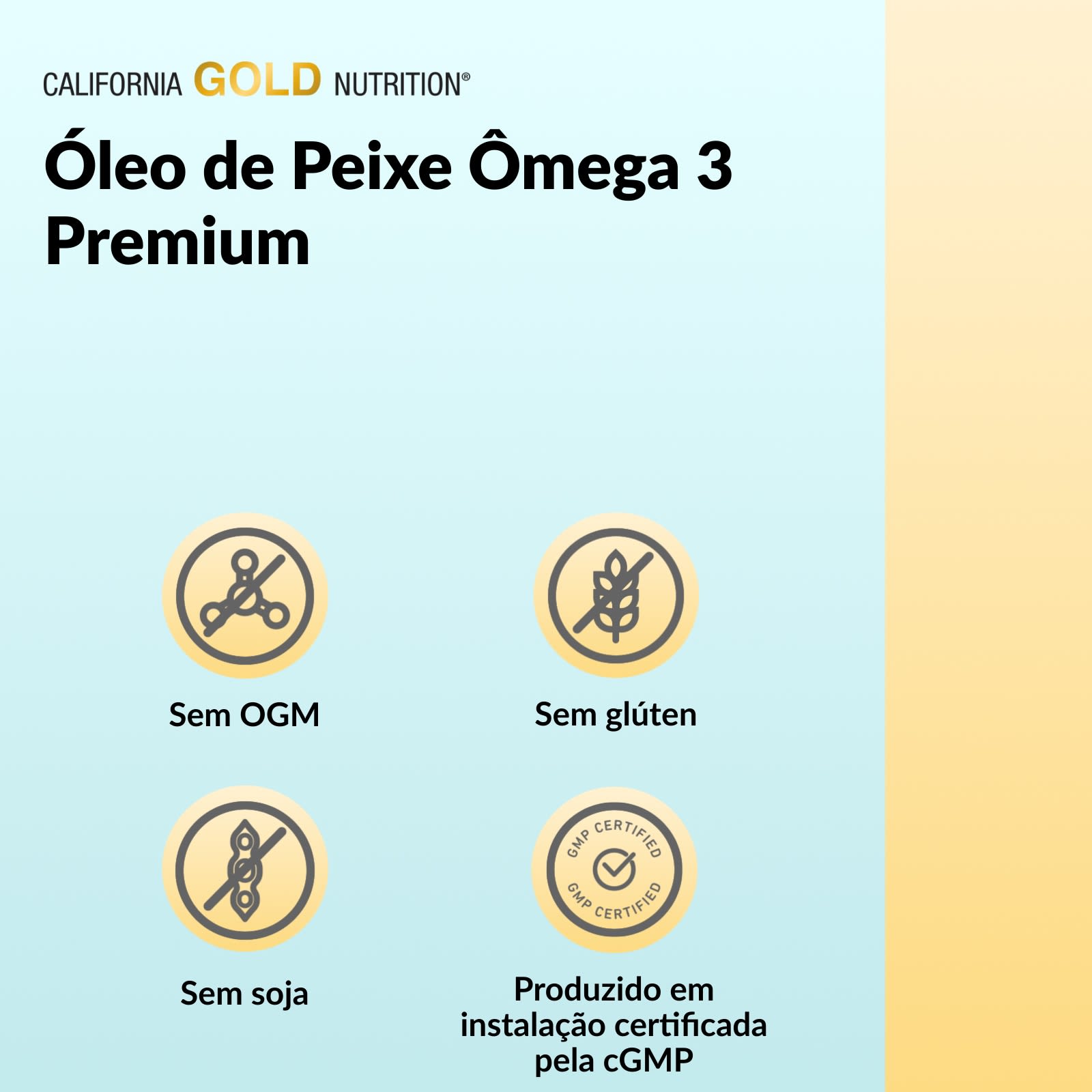 California Gold Nutrition Óleo de Peixe Premium Ômega-3 100 Cápsulas Softgel de Gelatina de Peixe (1.100 mg por Cápsula Softgel) - Imagem 9