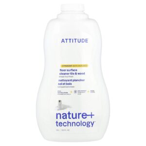 ATTITUDE Produto de Limpeza para Superfícies de Pisos Para Ladrilhos e Madeira Raspas de Cítrico 104 l (352 fl oz)