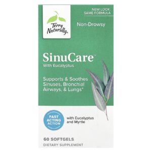 Terry Naturally SinuCare™ com Eucalipto 60 Cápsulas Softgel