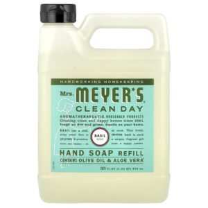 Mrs. Meyers Clean Day Refil de Sabonete para as Mãos Manjericão 975 ml (33 fl oz)