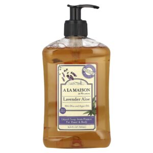 A La Maison de Provence Sabonete para mãos e corpo lavanda e aloe 169 fl. oz. (500 mL)
