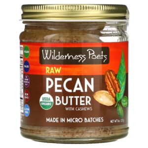 Wilderness Poets Manteiga de Pecã Crua Orgânica com Castanha de Caju 227 g (8 oz)