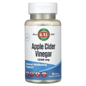 KAL Vinagre de Sidra de Maçã 120 Comprimidos (500 mg por Comprimido)