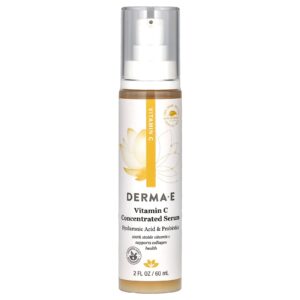 DERMA E Sérum Concentrado de Vitamina C Probióticos de Ácido Hialurônico 60 ml (2 fl oz)