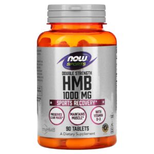 NOW Foods Sports HMB 1.000 mg 90 Comprimidos