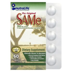 NutraLife SAMe 200 mg 60 Comprimidos com Revestimento Entérico