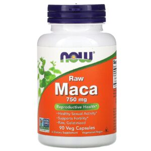 NOW Foods Maca Crua 750 mg 90 Cápsulas Vegetais