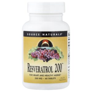 Source Naturals Resveratrol 200™ 200 mg 60 Comprimidos
