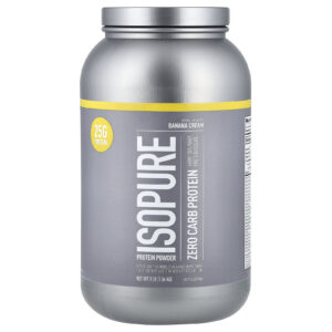 Isopure Proteína em Pó com Zero Carb Creme de Banana 136 kg (3 lb)