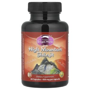Dragon Herbs Shilajit High Mountain™ 450 mg 60 Cápsulas