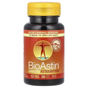 Nutrex Hawaii BioAstin Astaxantina Havaiana 12 mg 50 Cápsulas Softgel