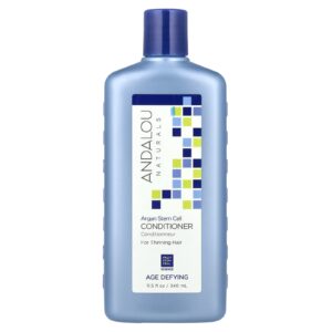 Andalou Naturals Condicionador Desafiador do Envelhecimento para Cabelos Ralos Células-tronco de Argan 115 fl. oz. (340 ml)