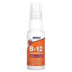 NOW Foods Spray Lipossomal B-12 1.000 mcg 59 ml (2 fl oz)