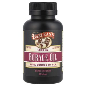 Barleans Óleo de Borragem 1.000 mg 60 Cápsulas Softgel
