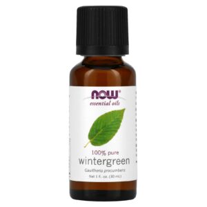 NOW Foods Óleos Essenciais 100% Wintergreen Puro 30 ml (1 fl oz)