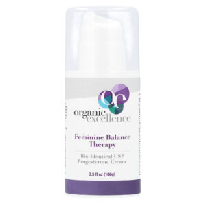 Organic Excellence Terapia de Equilíbrio Feminino Creme de Progesterona USP Bioidêntica 100 g (33 fl oz)