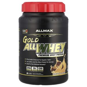 ALLMAX GOLD ALLWHEY® Whey Protein Premium Manteiga de Amendoim com Chocolate 907 kg (2 lbs)