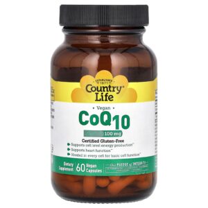 Country Life CoQ10 Vegana 100 mg 60 Cápsulas Veganas