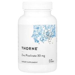 Thorne Picolinato de Zinco 30 mg 180 Cápsulas