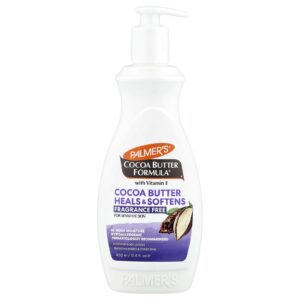 Palmers Cocoa Butter Formula® com Vitamina E Loção Corporal Intensiva Para Peles Sensíveis Sem Perfume 400 ml (135 fl oz)