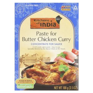 Kitchens of India Pasta para Frango com Manteiga ao Curry Concentrado para o Molho Médio 100 g (35 oz)