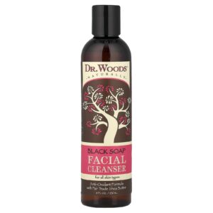 Dr. Woods Sabonete de Limpeza Facial Preto Para Todos os Tipos de Pele 236 ml (8 fl oz)