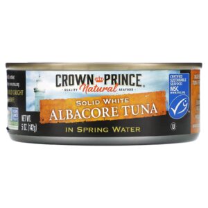 Crown Prince Natural Atum Albacora Branco Sólido Em Água de Mola 142 g (5 oz)
