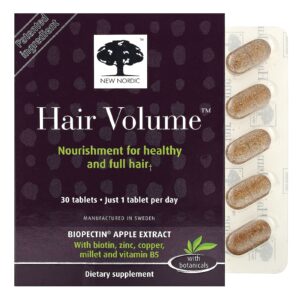 New Nordic Volume do Cabelo com Plantas 30 Comprimidos